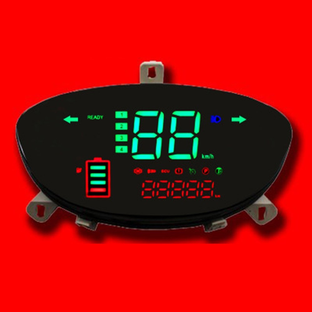 Electric Bike Scooter LCD Display Motor Speedometer Easy to Use (69 characters)
