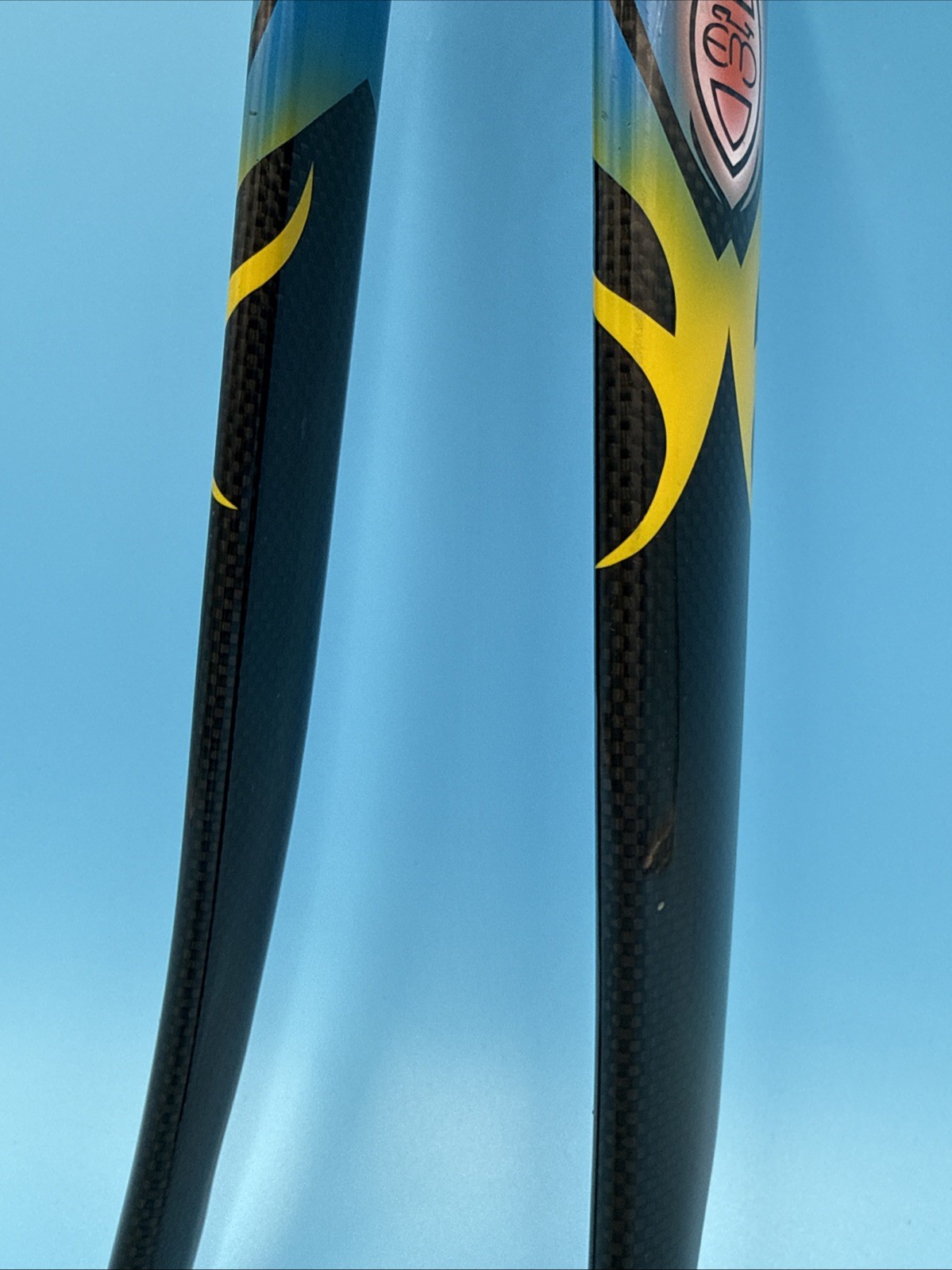 RARE Eddy Mercx Team SC 700c Carbon Fiber 1-1/8″ Fork 248mm Steerer 43mm Rake