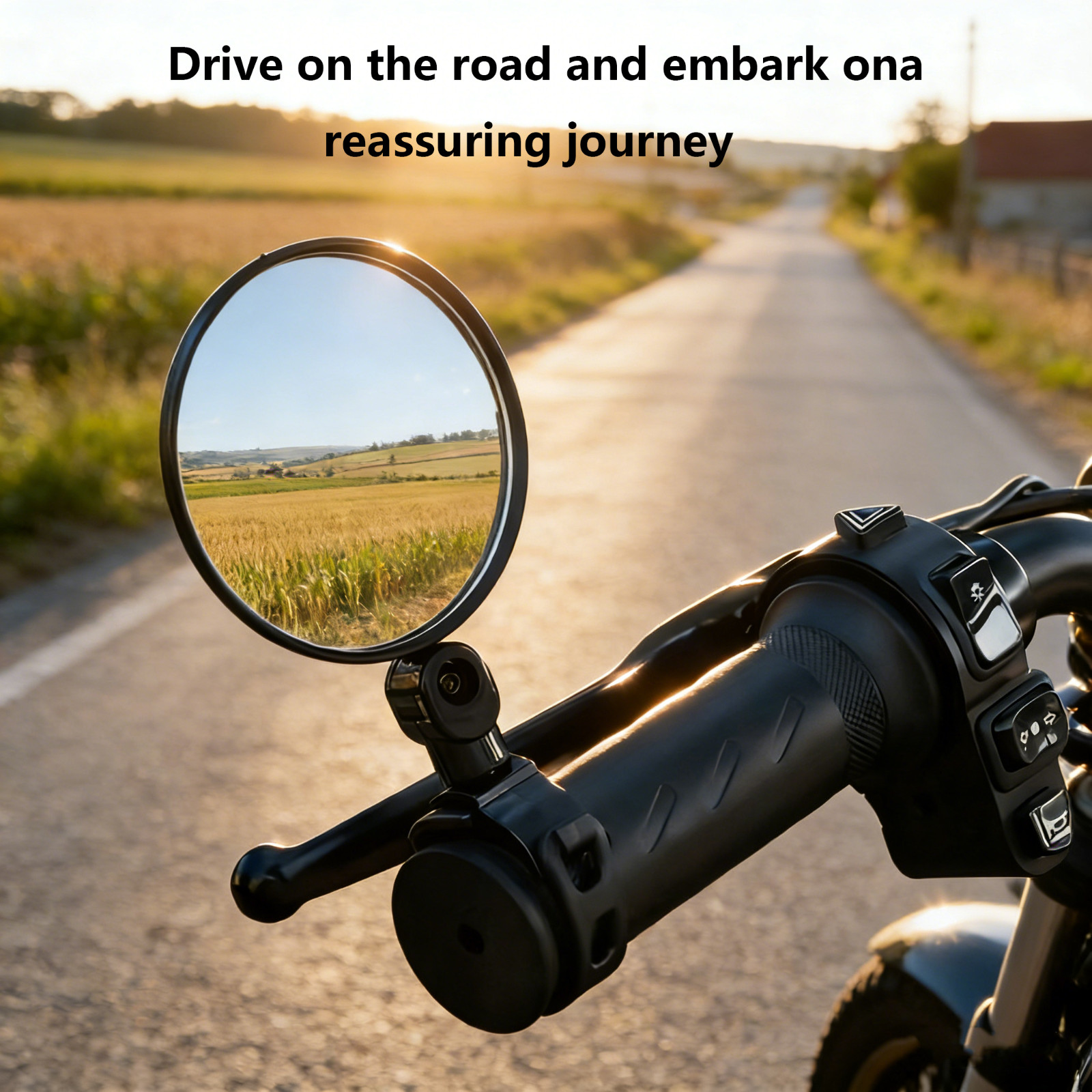 Electric Bicycle Scooter Reversing Mirror Rearview Mirror Wide Angle Convex