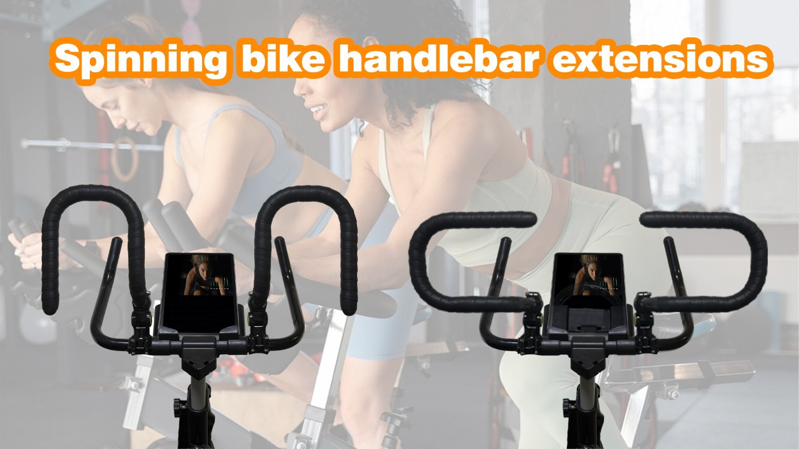 U-Handlebar Extender for Indoor Spin Bikes – Comfortable Upright Ride & Grip Opt