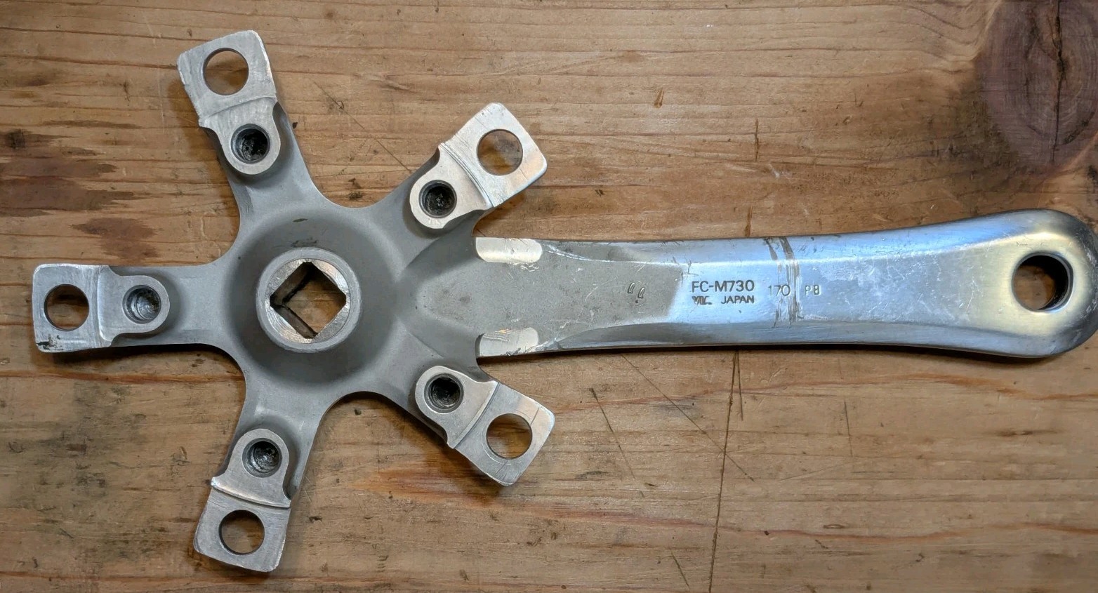 Vintage Shimano Deore XT FC-M730 170mm Crank Arm RIGHT/DRIVE-SIDE ONLY