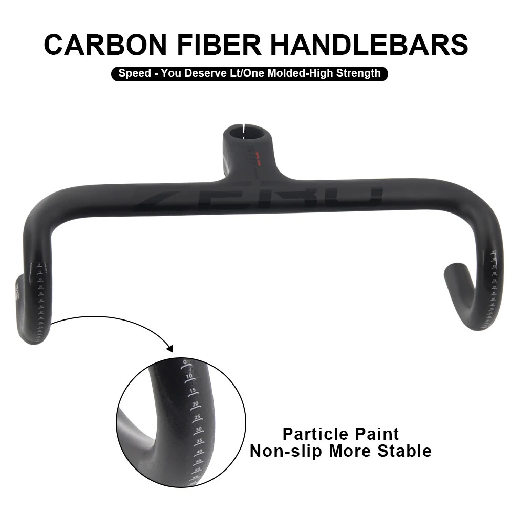 Carbon Road Bike Integrated Handlebar Racing Bike Drop Bar Bicycle Accessories