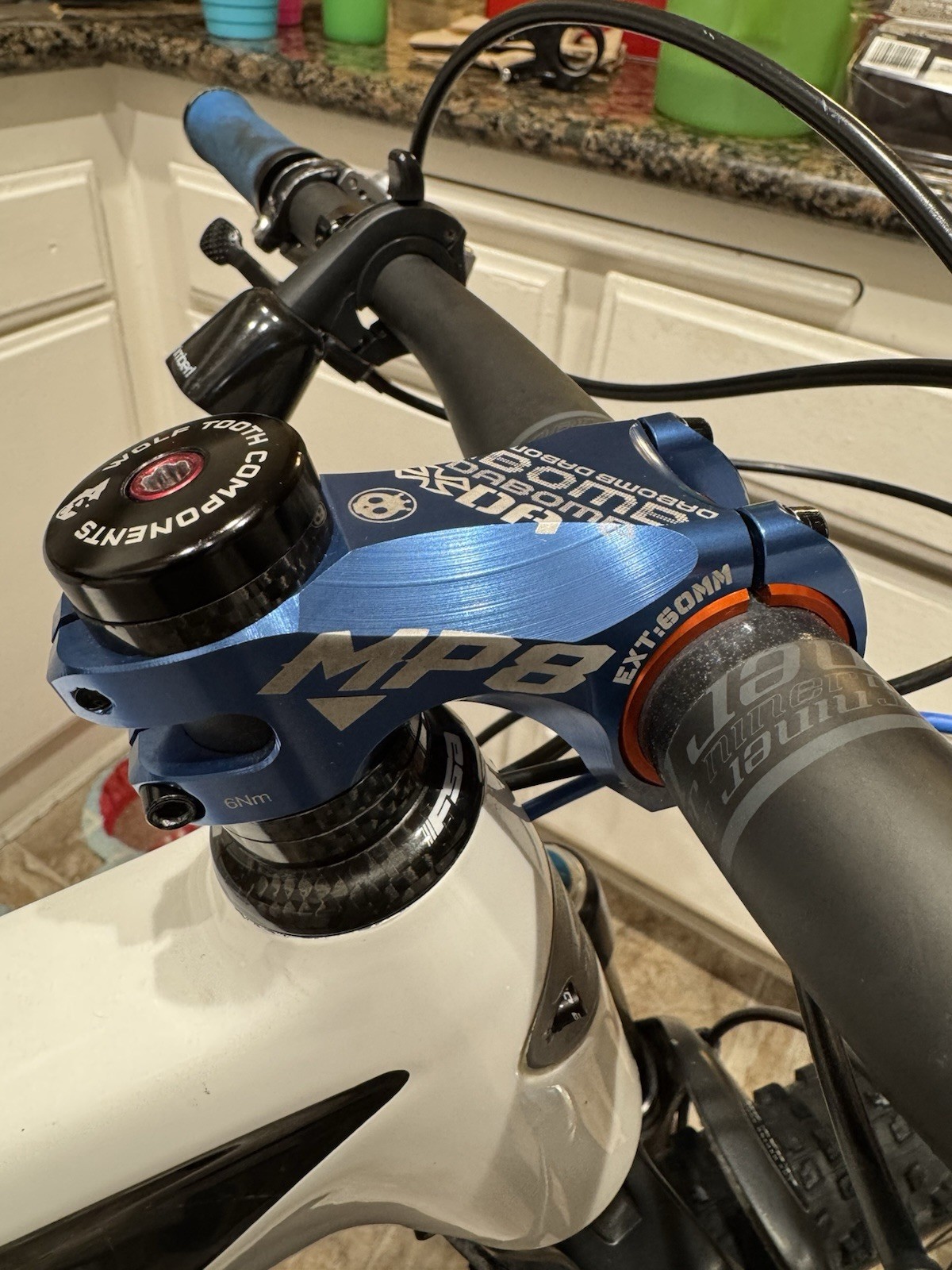 DA BOMB «MP8″ MTB AM FR 1-1/8» STEM ,Bar 35mm 31.8mm x 60mm – Blue