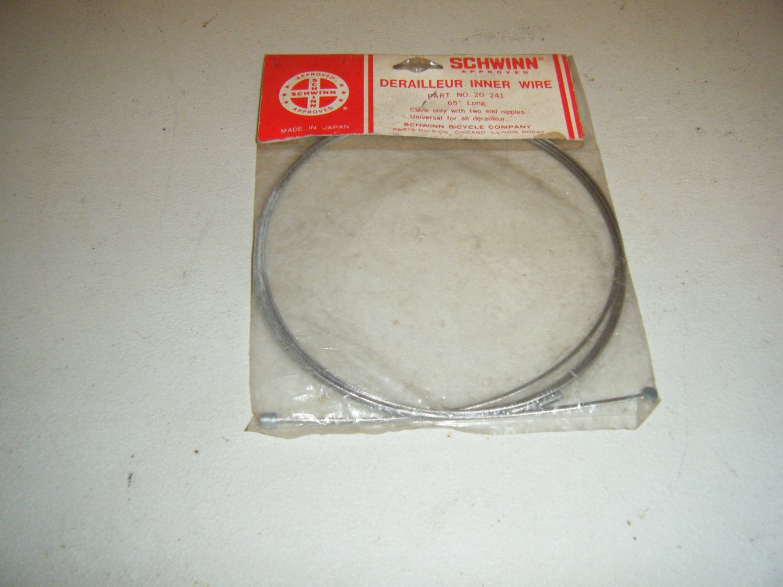 SCHWINN DERAILLEUR CABLE #2166 Part 20-241