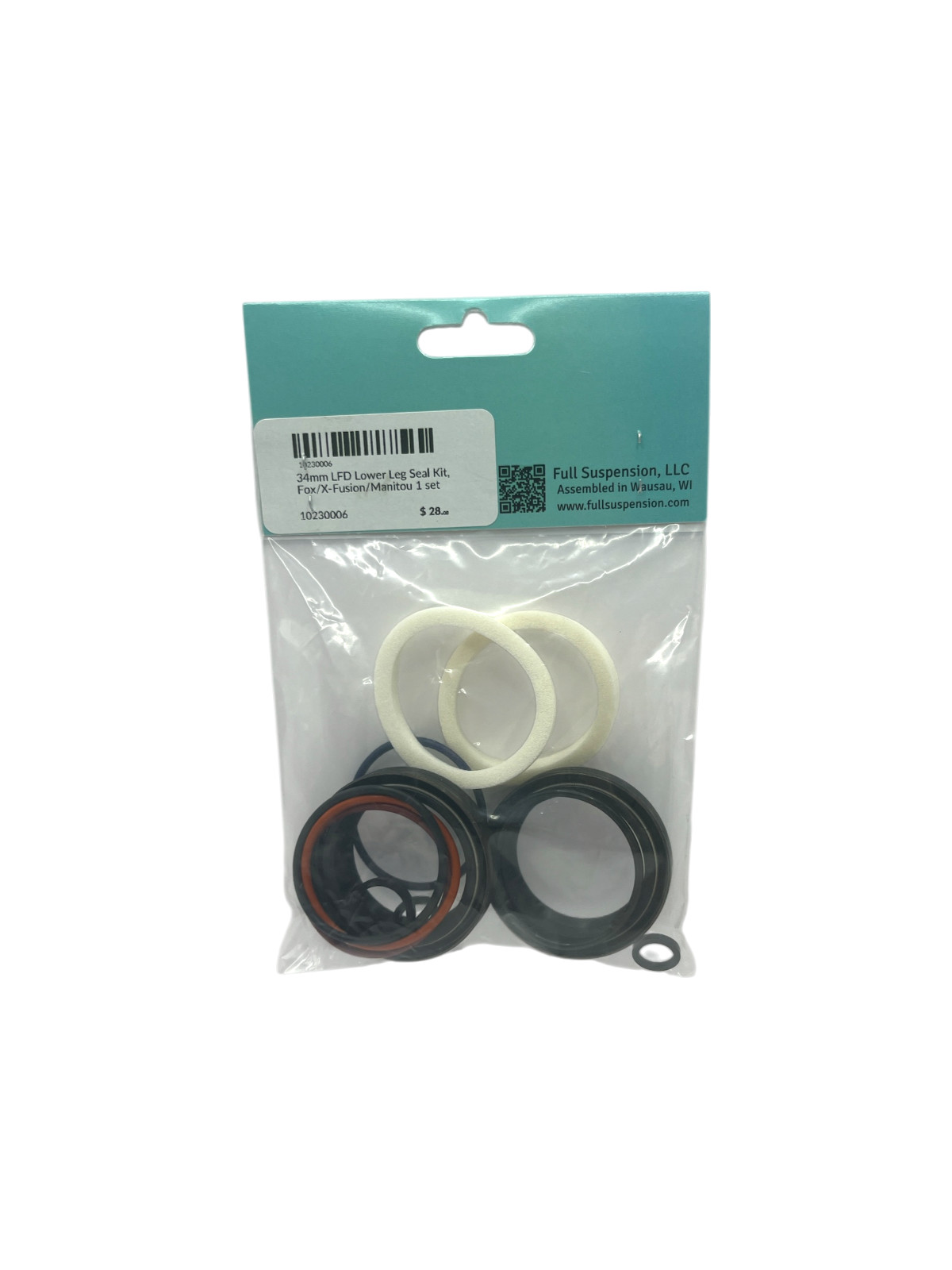 WSS 34mm Lower Leg Seal Kit – Compatible with Fox, Marzocchi, and Manitou Forks