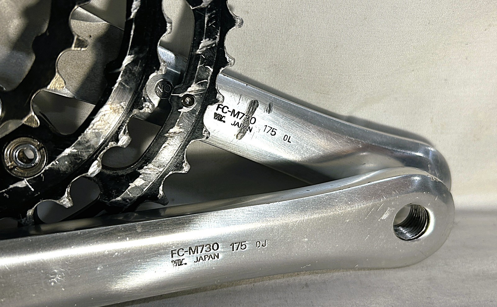 Vintage SHIMANO Deore XT FC-M730 triple crankset mountain bike mtb xtr race team