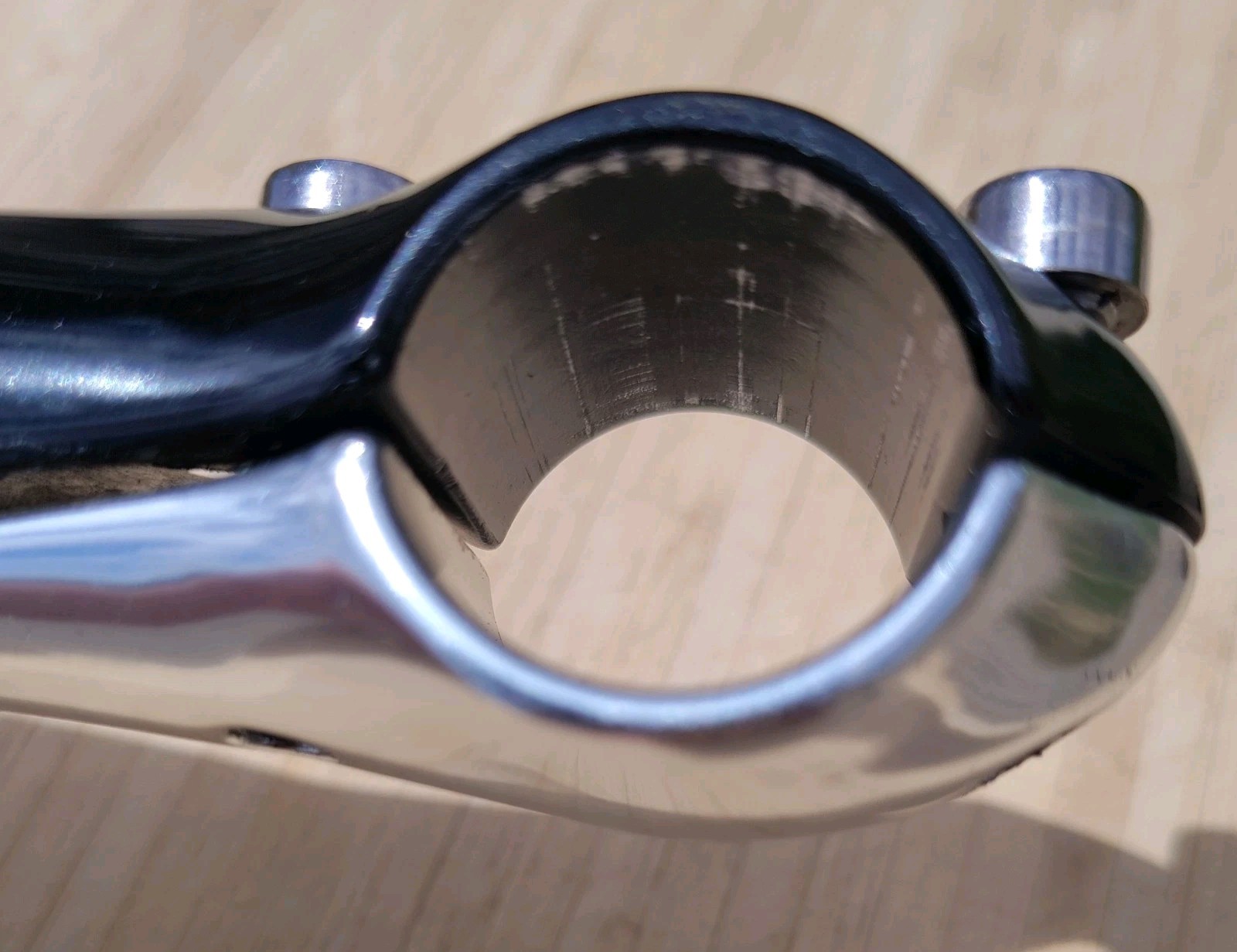 Giant EXT Pro NL Adjustable 22.2 quill stem 25.4 Clamp Black Silver EUC