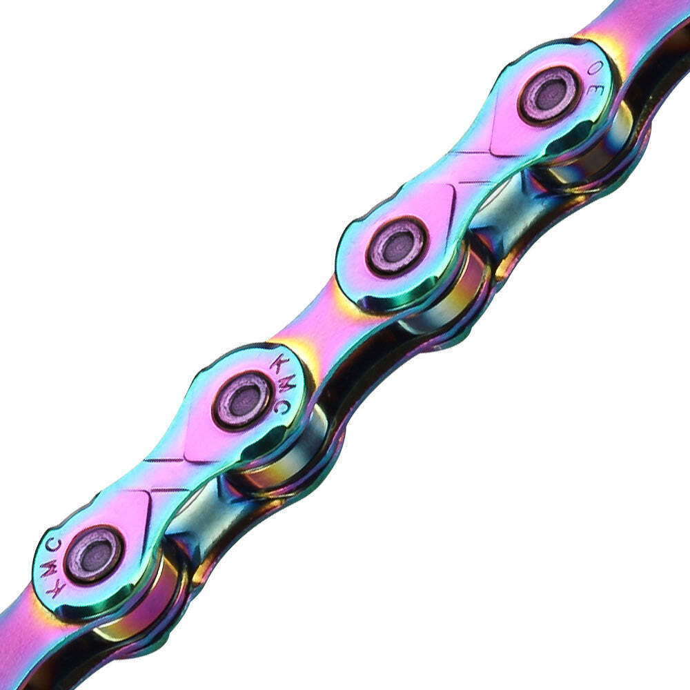KMC X10 X11 X12 Chain Rainbow Aurora Shimano SRAM with 2 Quick Links