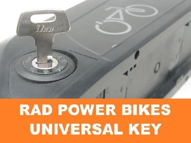 🔑 RAD Power Bikes Universal Battery Key-Lot of 3 keys @ $5.33/ key w/shipping🔑