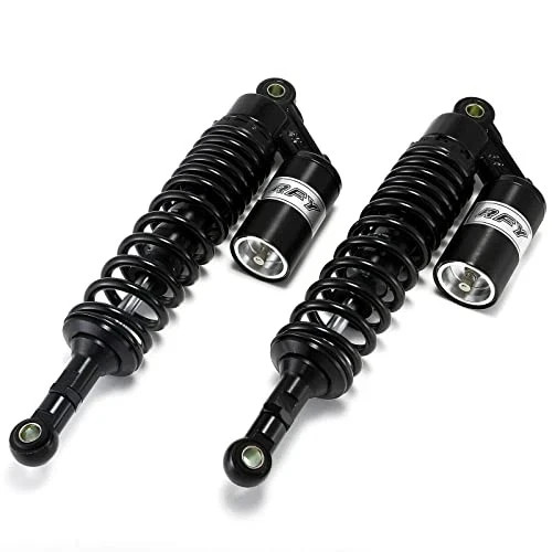 360mm 14.17 inch 7mm Spring Universal Motorcycle Air Shock Absorber Rear Black