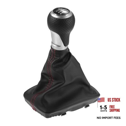 6 Speed Manual Gear Shift Knob with Dust Cover for Audi A4 S4 2007-2015 /