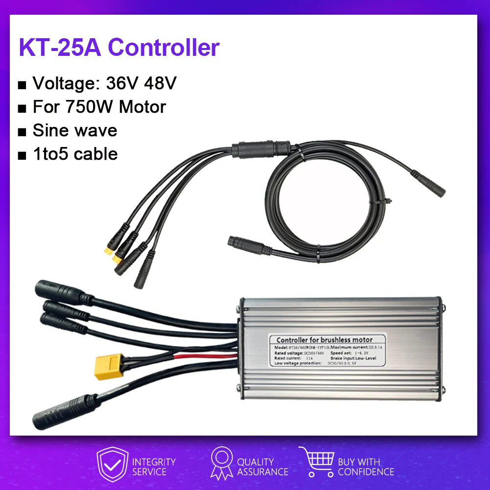 Sinewave Controller 250W500W 750W 1000W Brushless Controller All Waterproof Plug