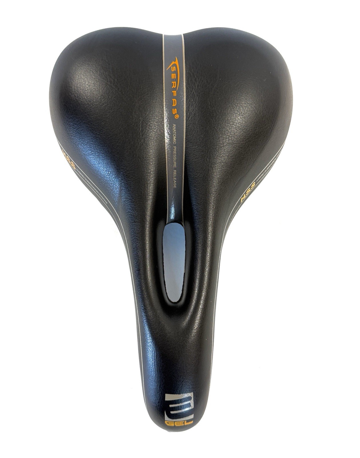 Serfas EG-8240C E-Gel Hybrid Elastomer Bicycle Saddle Comfort Seat Black