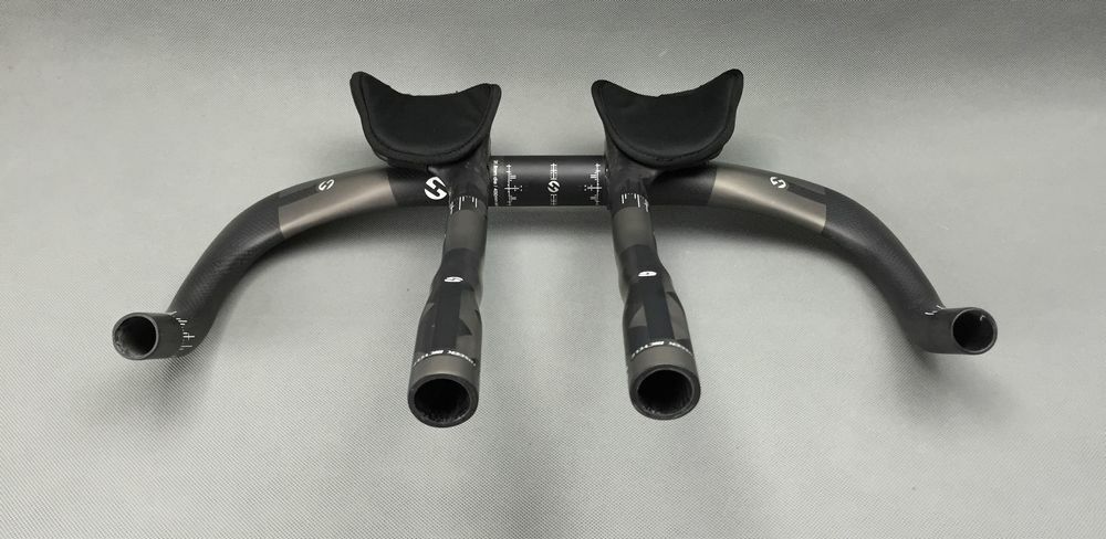 TOSEEK Carbon Fiber Bicycle Handlebar TT Road Bike Bullhorn Bar Aero Bar 31.8mm