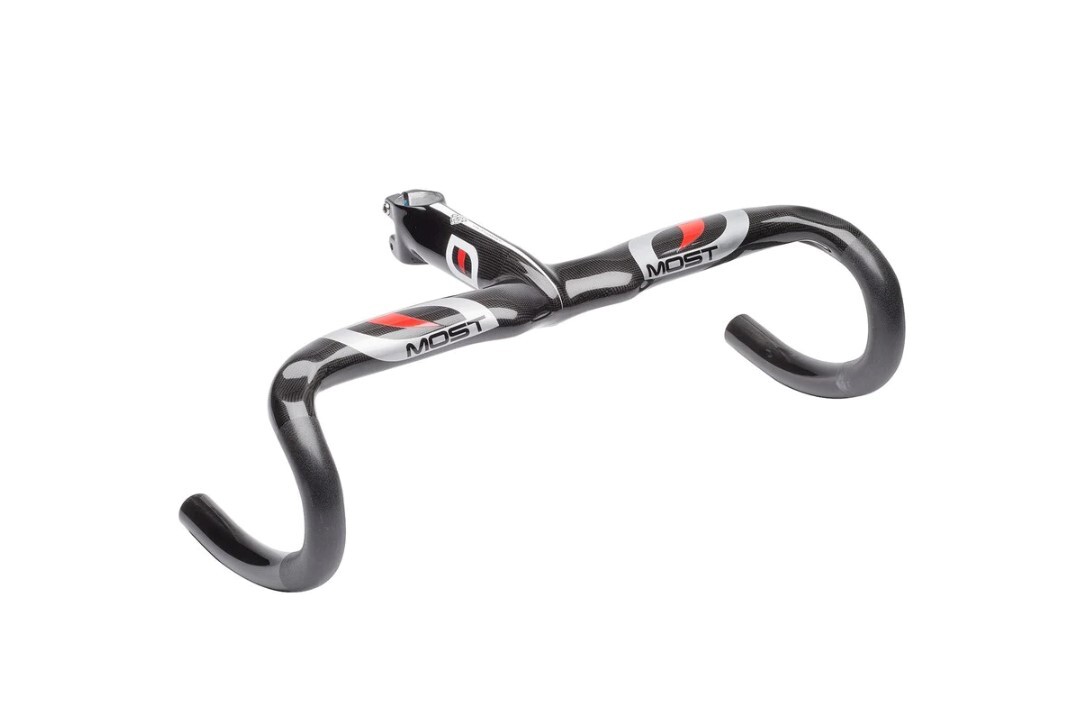 MOST 2013 TALON AERO 1K CARBON INTEGRATED HANDLEBAR NOS BLACK / WHITE
