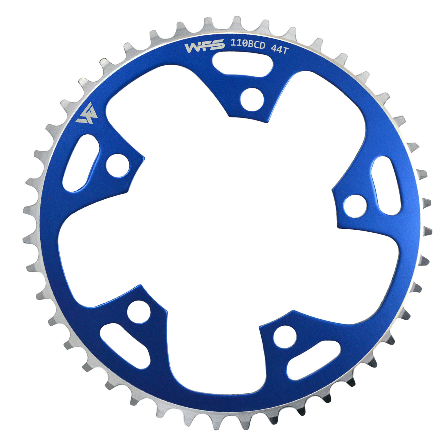 WFS Pulsar Chainring 44T 1/8" 110mm Old School BMX Single Speed Fixie ,Blue
