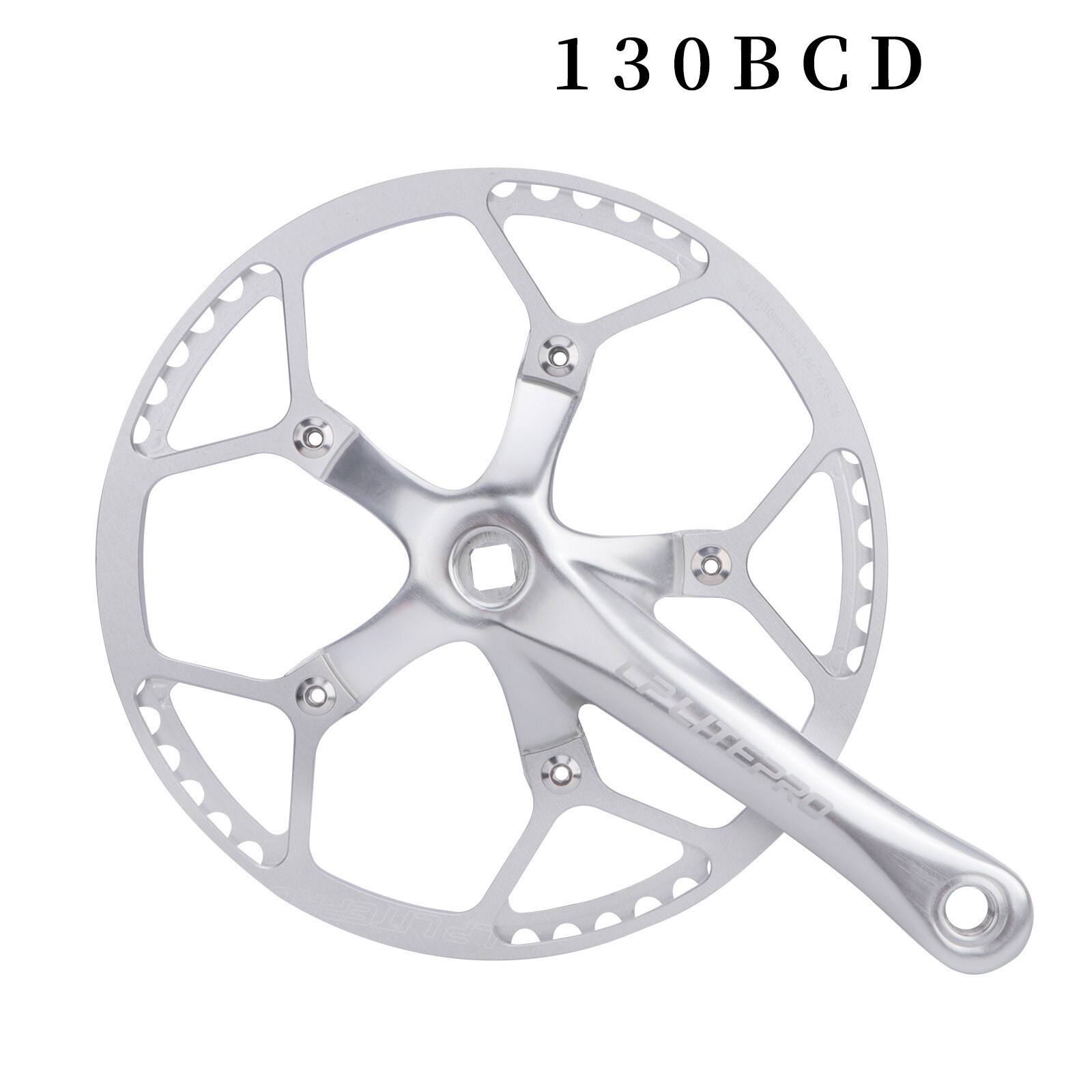 Litepro Bike Crankset Chainring Folding Bike Square Hole Crank Chainring BCD130