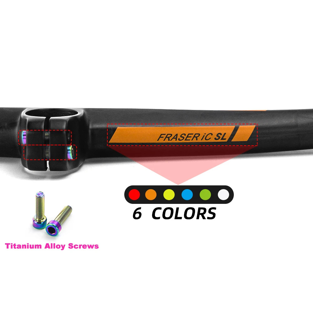 Mountain Bicycle Full Carbon Integrated Handlebar 40-70mm Stem 28.6*660-800mm