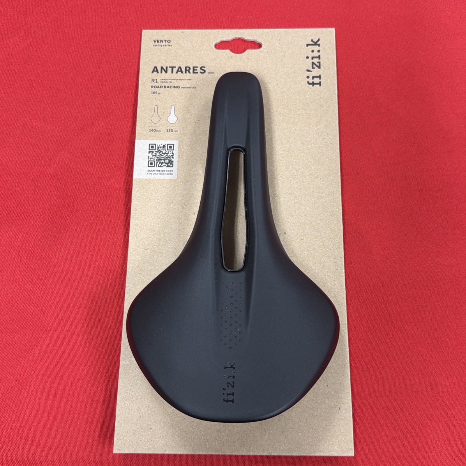 Fizik Vento Antares R1 150 mm Road Cycling Bike Saddle CARBON Rails Black NEW