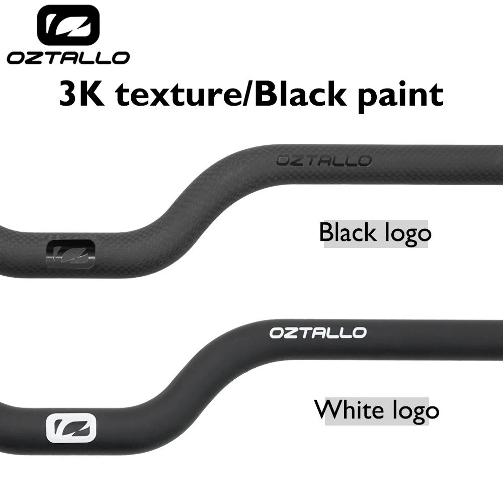 Carbon Fiber Mountain Bike Handlebars 25.4mm Clamp Diameter Flat Riser Bar