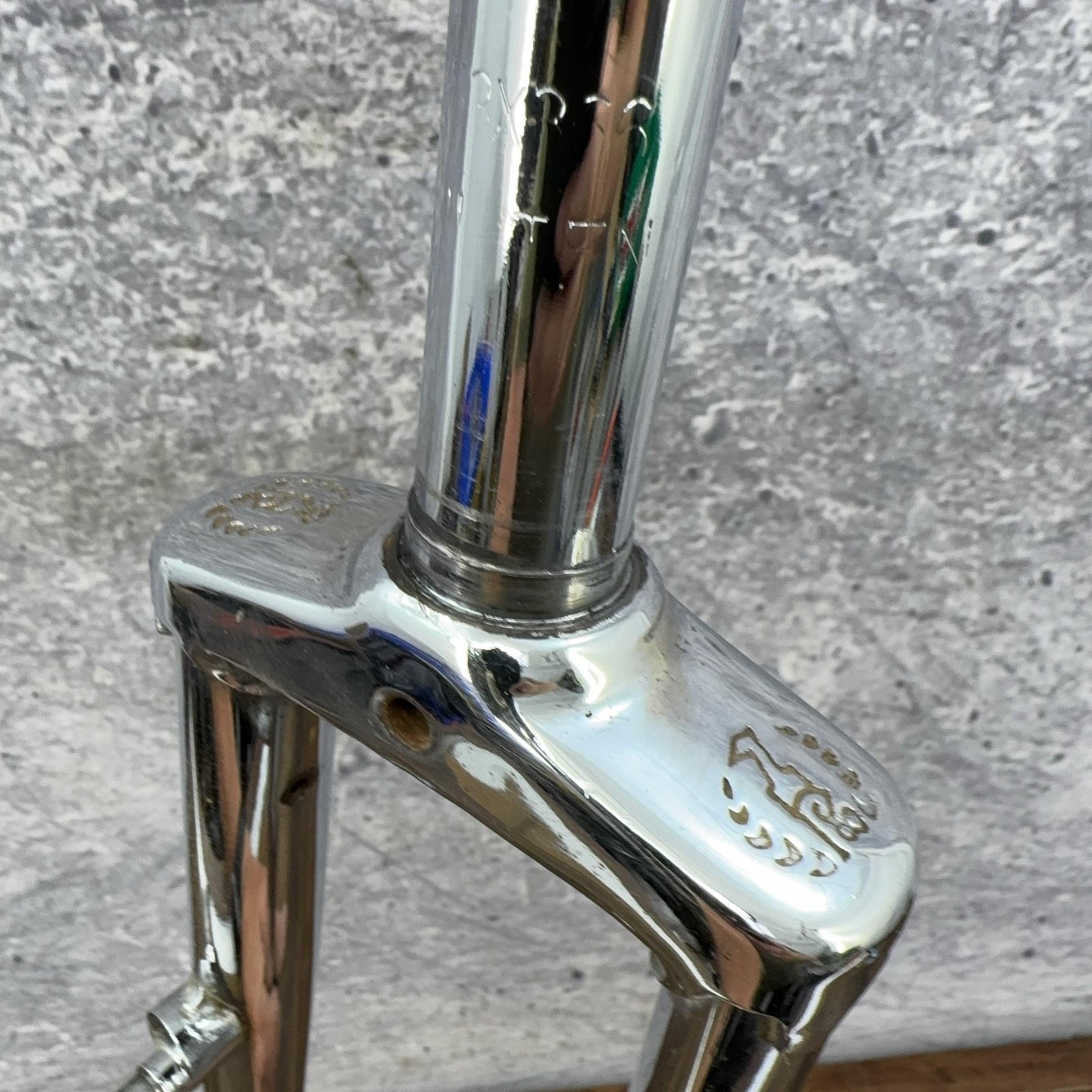 Vintage Raleigh 21.1 Mountain Bike Fork 1 In Threaded 26in Canti Chrome Steel
