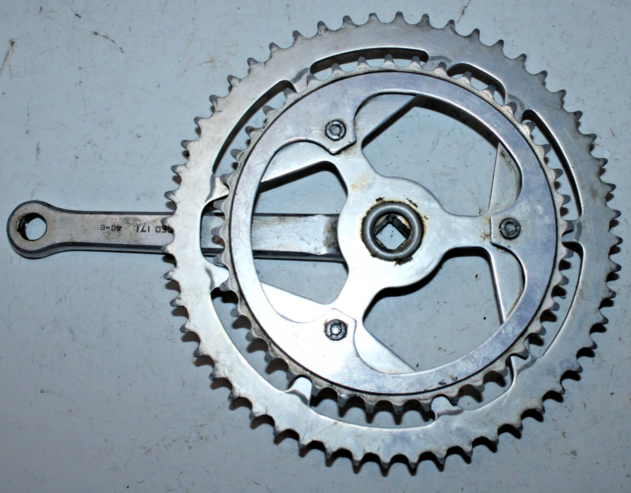 Sugino Bicycle Double Drive Side Crank Arm Silver 170mm BCD110 52/40t JIS ShipUS