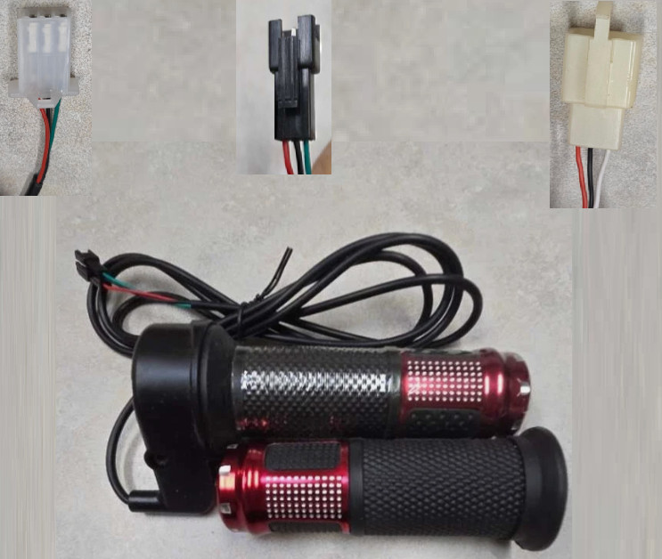 Electric bike /scooter 36v 48v 60v 72v right full twist throttle 3pin plug