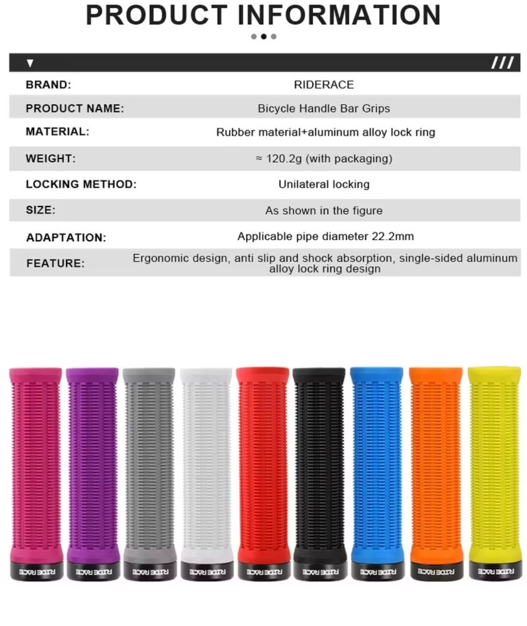 RIDERACE grips bikes