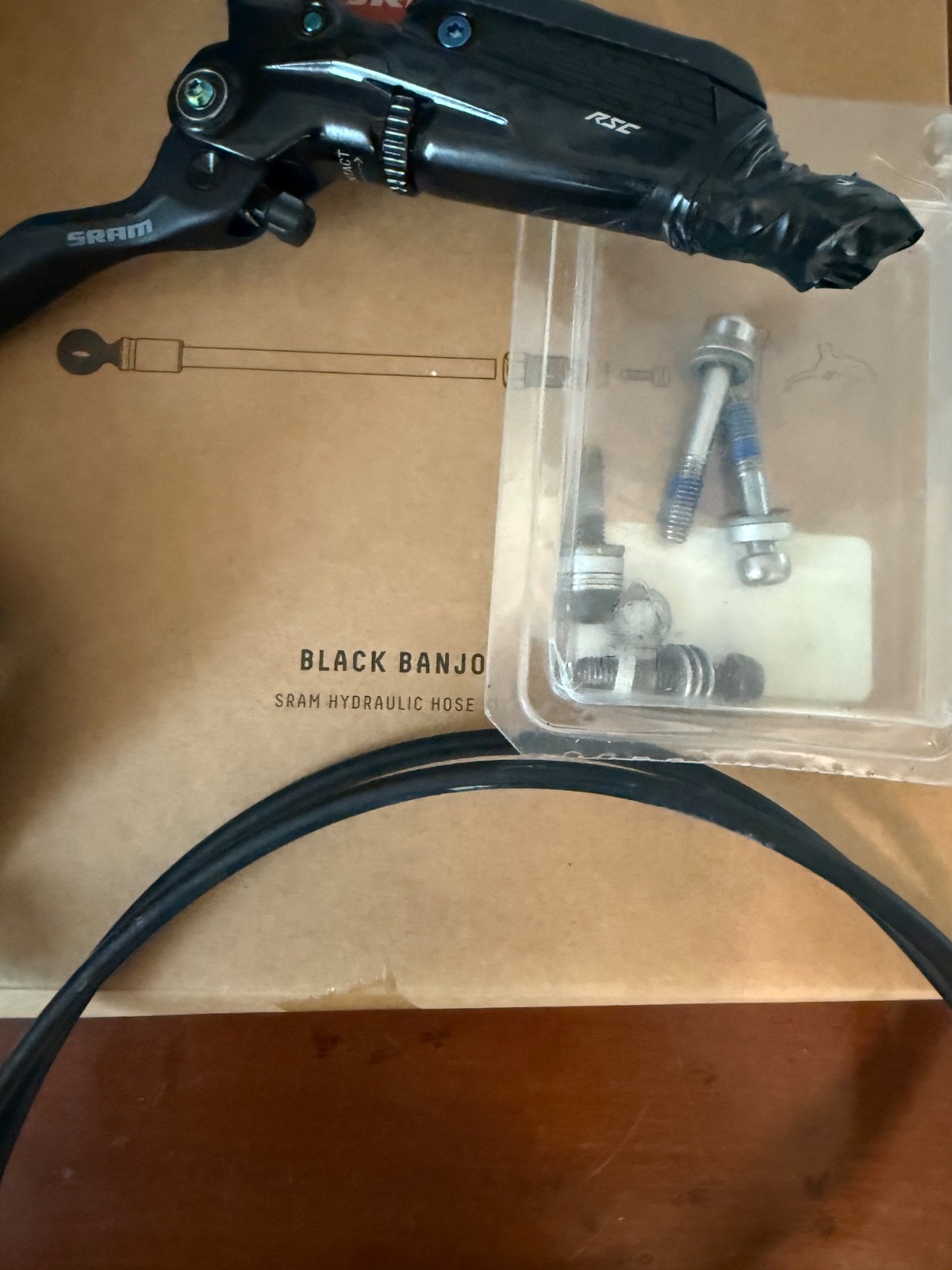 SRAM CODE RSC BRAKES FULL SET INCLUDES NEW REAR HOSE KIT 1800MM AND 200MM ROTORS