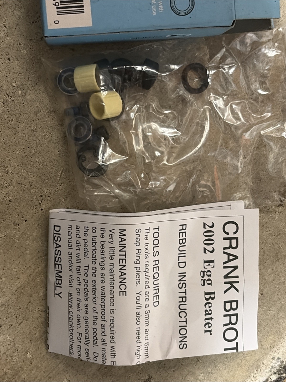 New Crankbrothers 2002 Egg Beater Pedal Rebuild Kit