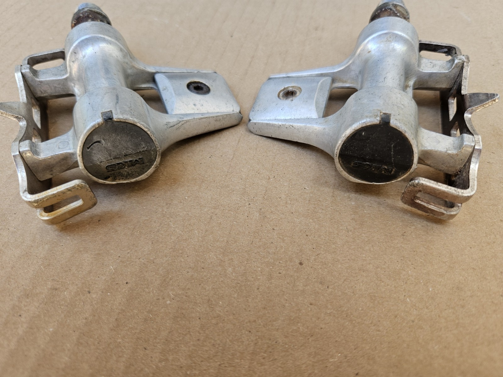 Vintage MKS Esquartz 107 Road Bike Platform Pedals Left Right Set 9/16″ Japan