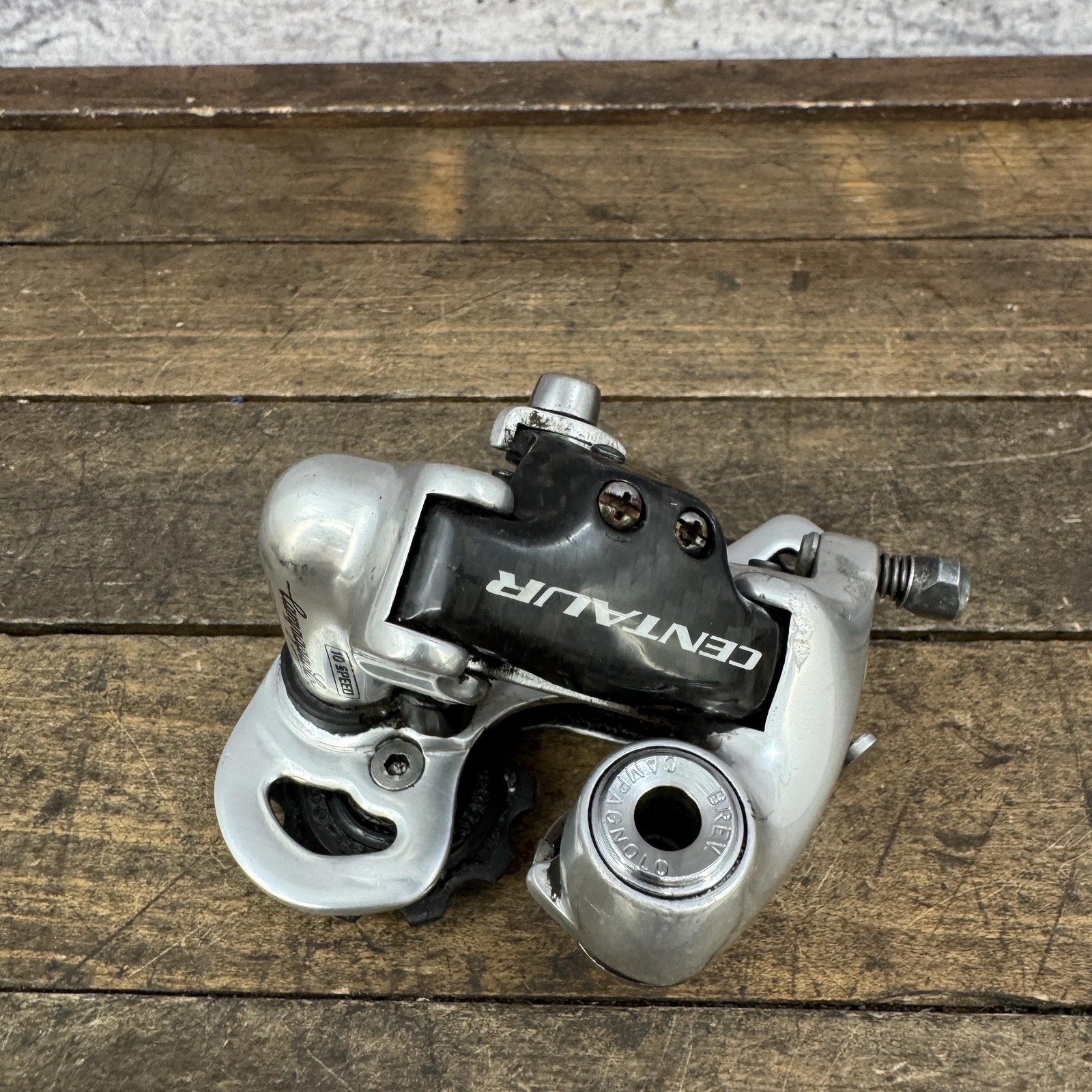Vintage Campagnolo Centaur Rear Derailleur Carbon 10 Speed Short Cage 225g
