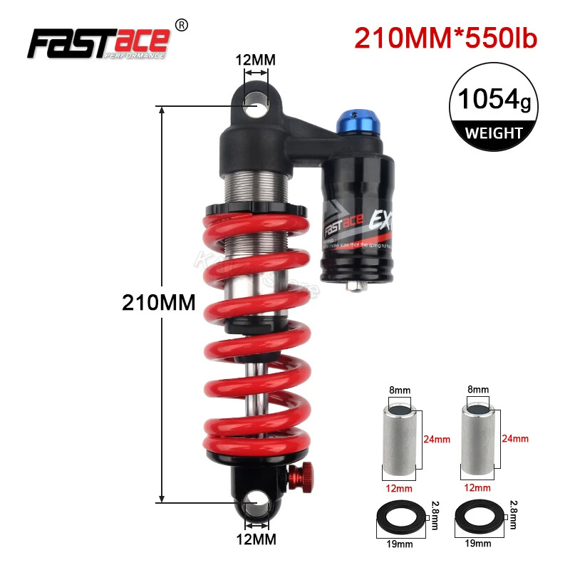 MTB Bike Downhill DH Rear Shock 190mm 200m 220mm 240mm 550 Lbs New Model Type