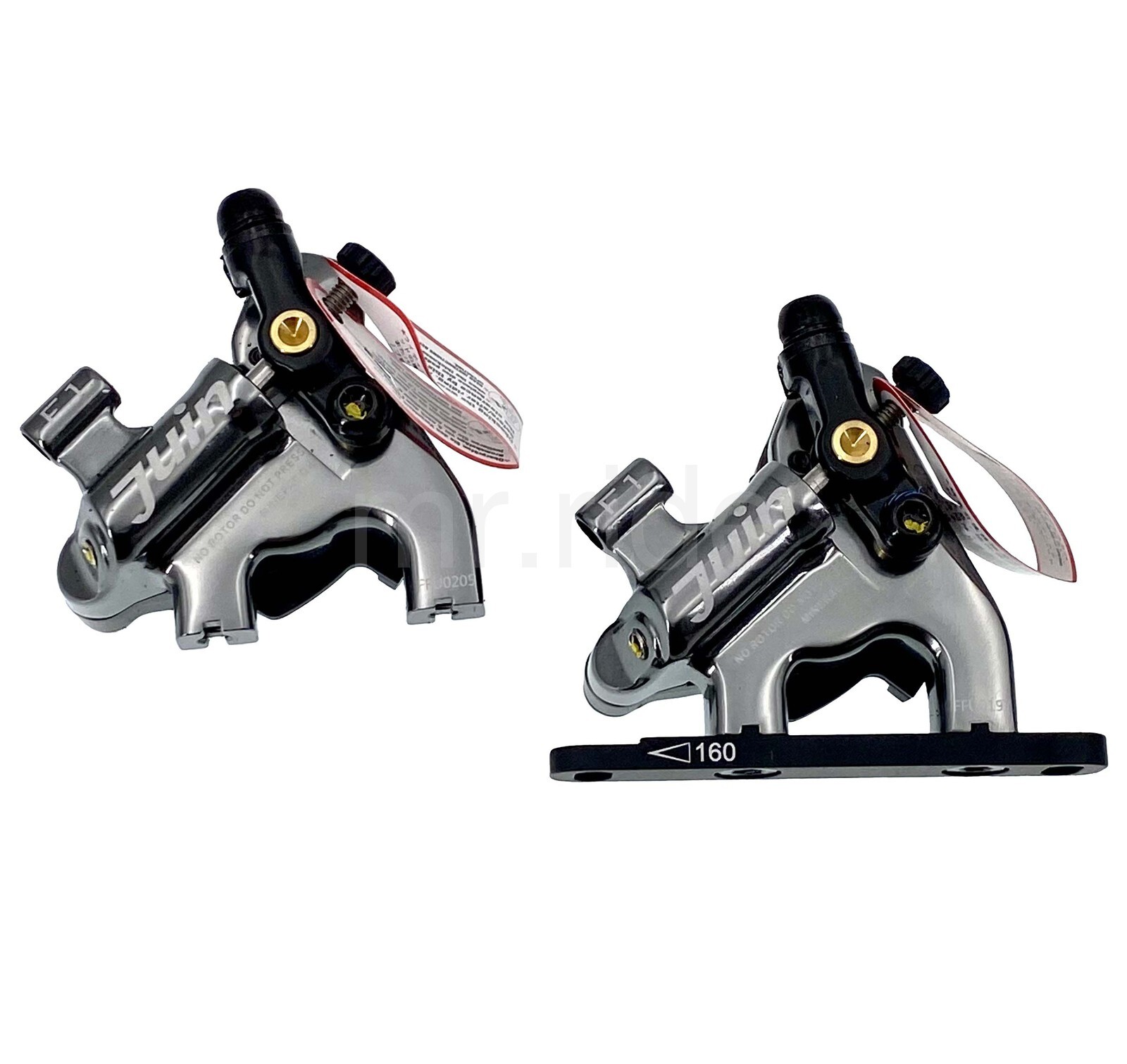 Juin Tech F1 Cyclocross CX Cycling Bike Disc Brake Calipers w/Flat Mount Gray