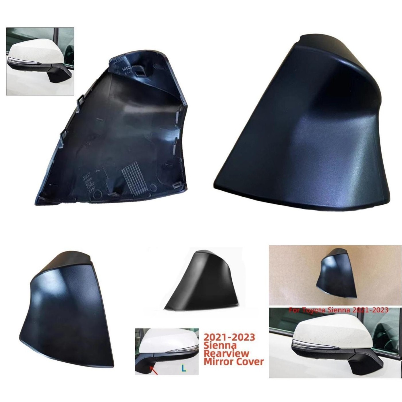 Triangle Base Cover No Drilling Required Left And Right Fitment Plastic Material
