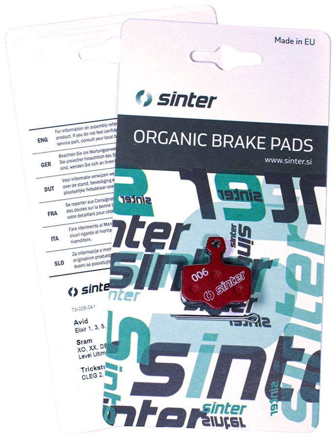 Sinter Red s514 Compound Organic Disc Brake Pads – Avid/SRAM, Sinter Type 006,