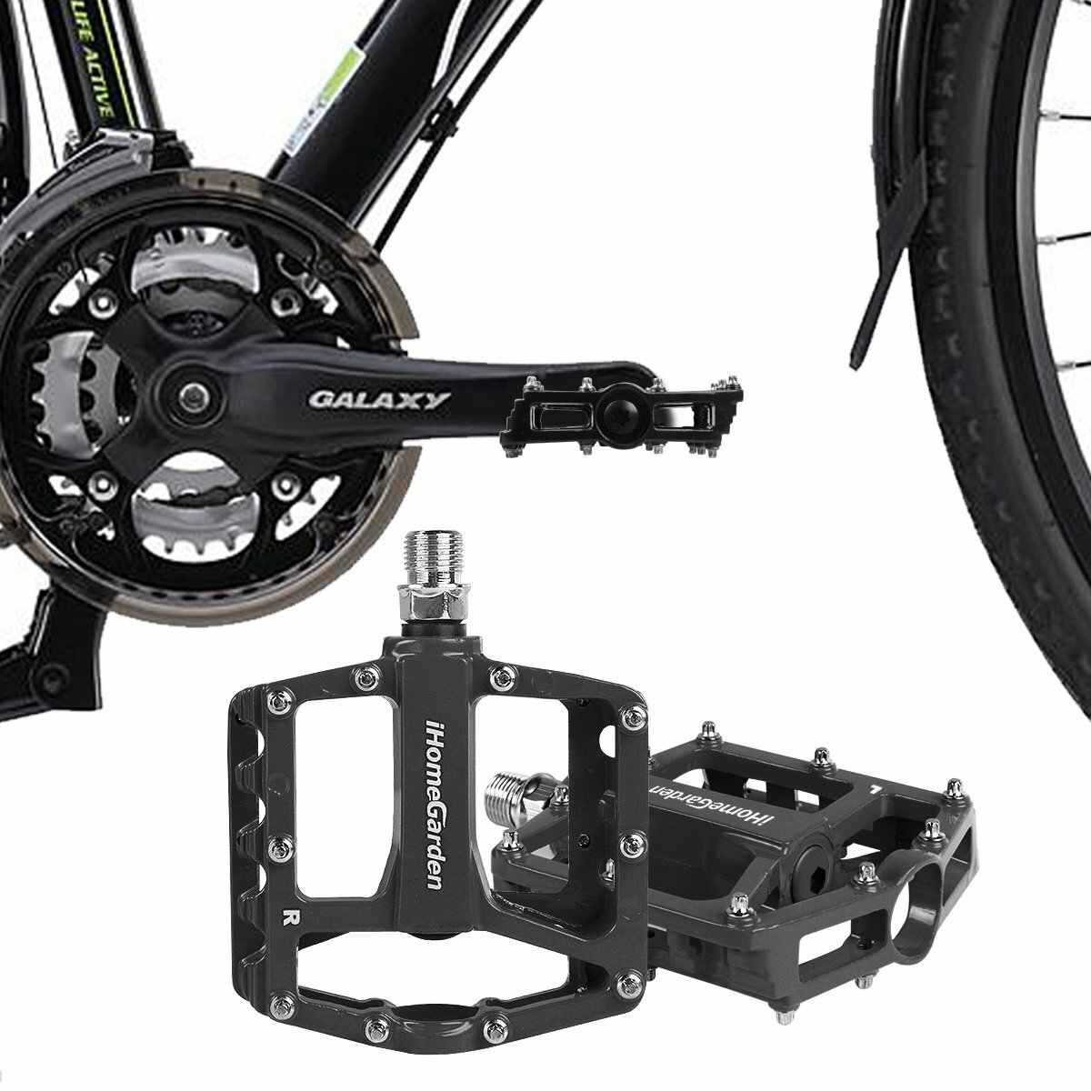 9/16″ Aluminum Bicycle Pedals Bike Pedals Road Mountain Sealed Bearings Platform