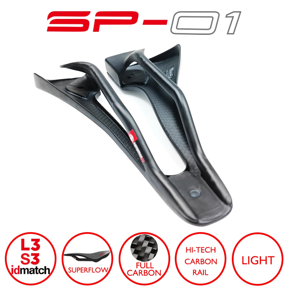 Carbon Tekno Superflow Bicycle Saddle for Road/MTB Short Nose/Split Tail Design