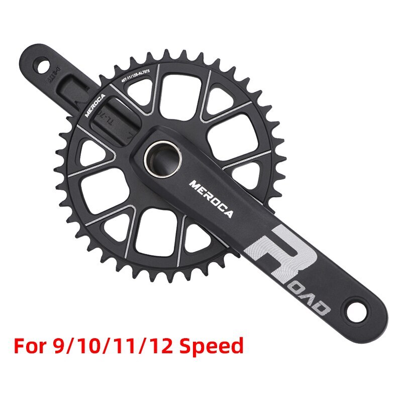 Road Bike Crank 170mm Arm 40T/42T Sprocket Road Bicycle Crankset 9S 10S 11S 12S
