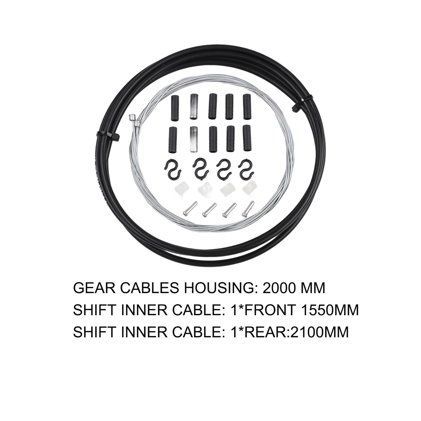 High Carbon Steel Bicycle Gear Shifting Cable Set for Sram Compatible Bikes