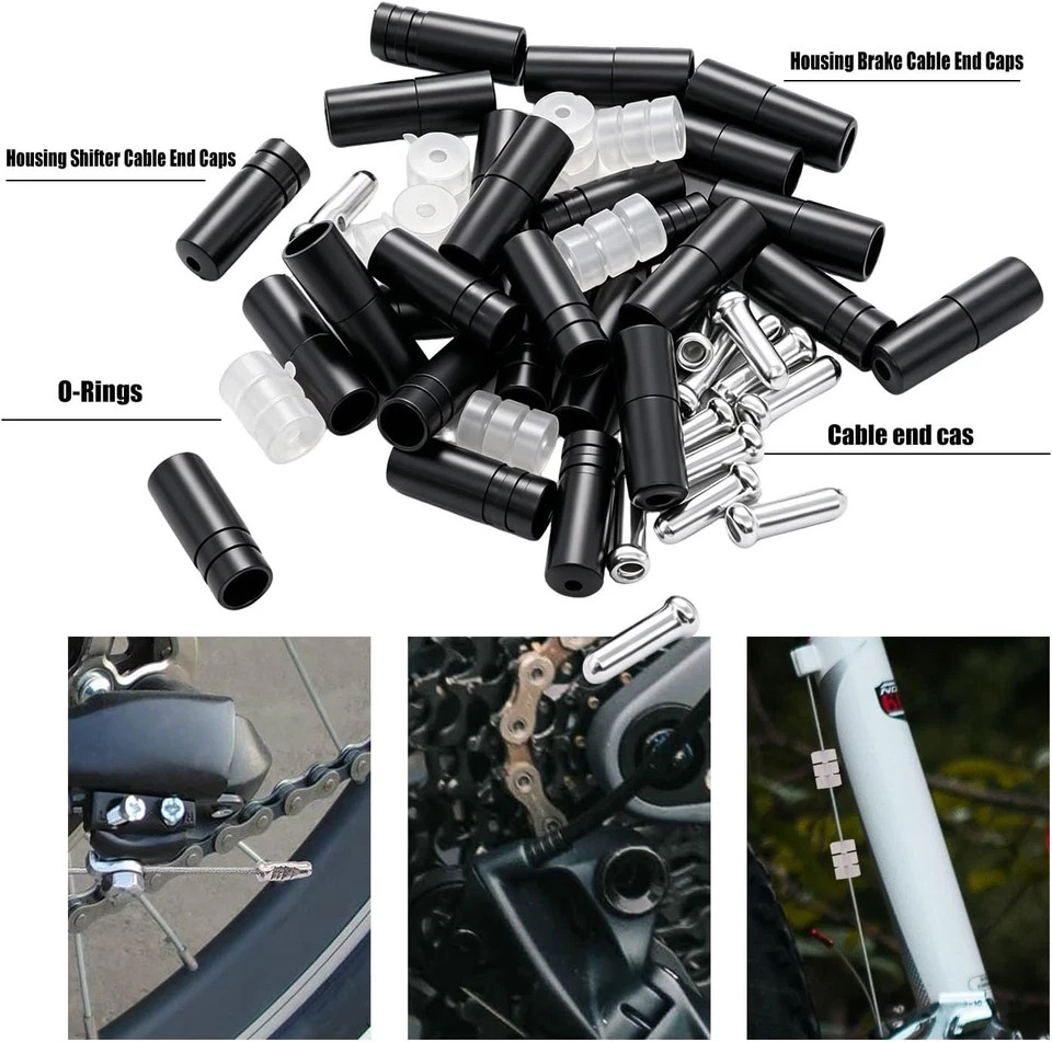 107PCS Stainless Steel Wire Cutter Bike Brake Cable Housing Shifter Cable Housin