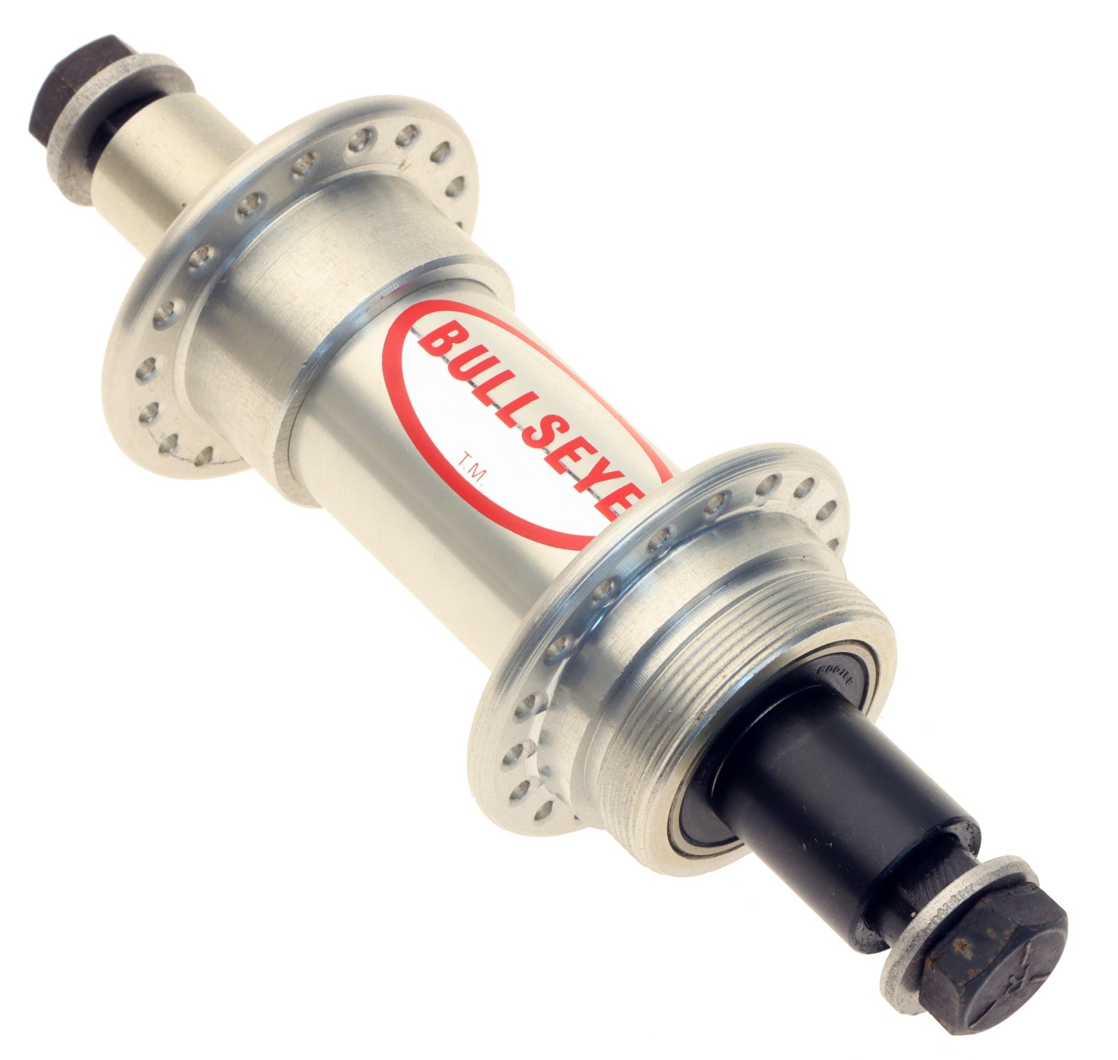 Bullseye Hubset 36h Bolt-On 123mm Spacing Road BMX MTB Silver 1st Gen NOS NIB!