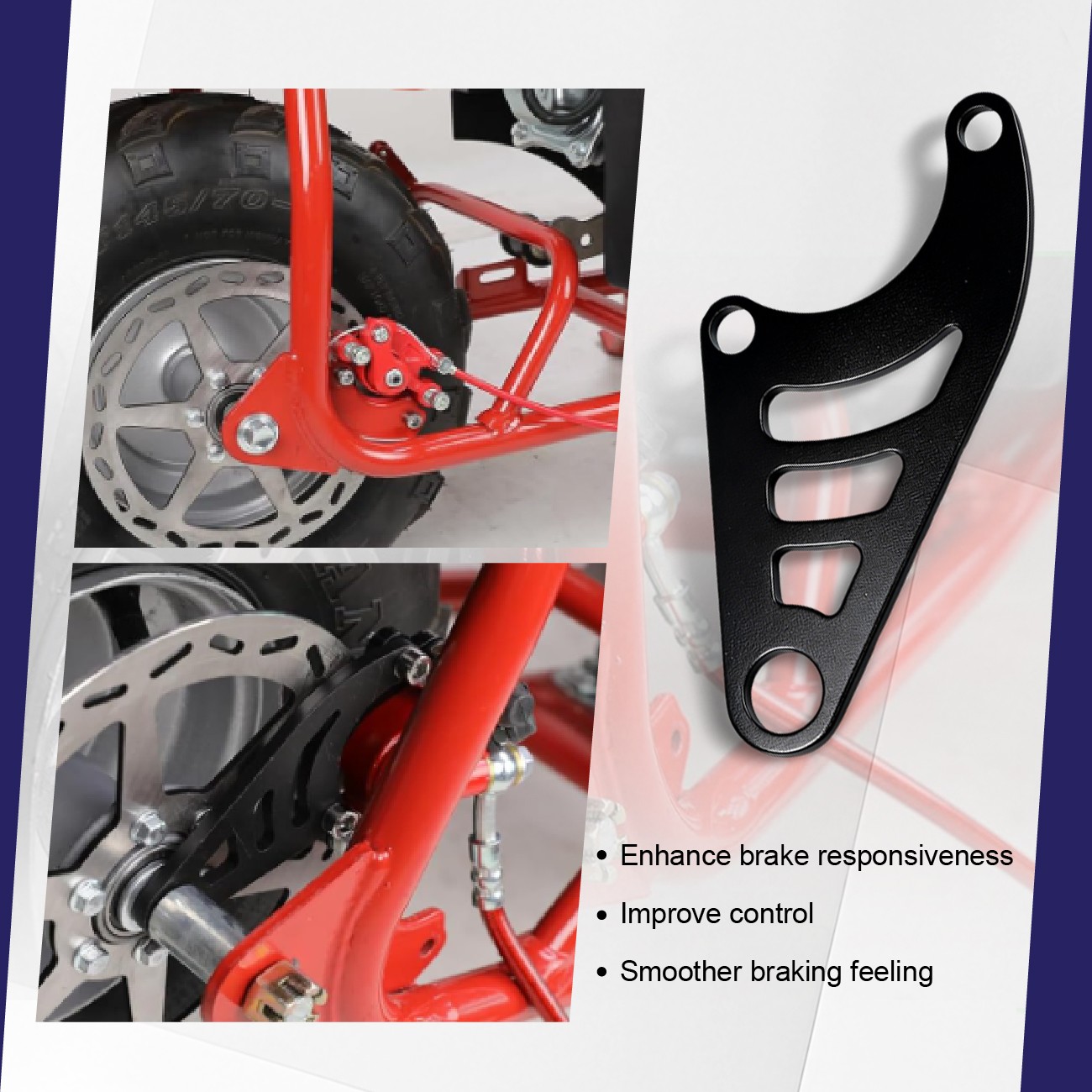 Mini Bike Hydraulic Brake Bracket Kit For Coleman CT100U 98cc 3.0HP Minibike