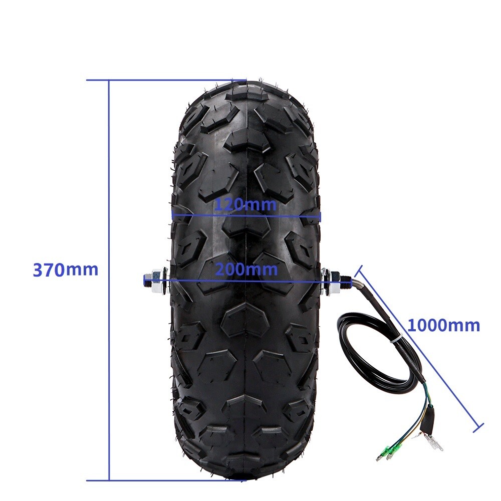 14.5 Inch 24V/36V/48V 350W/500W 40 N.M, Off Road Tires Gear Hub Motor