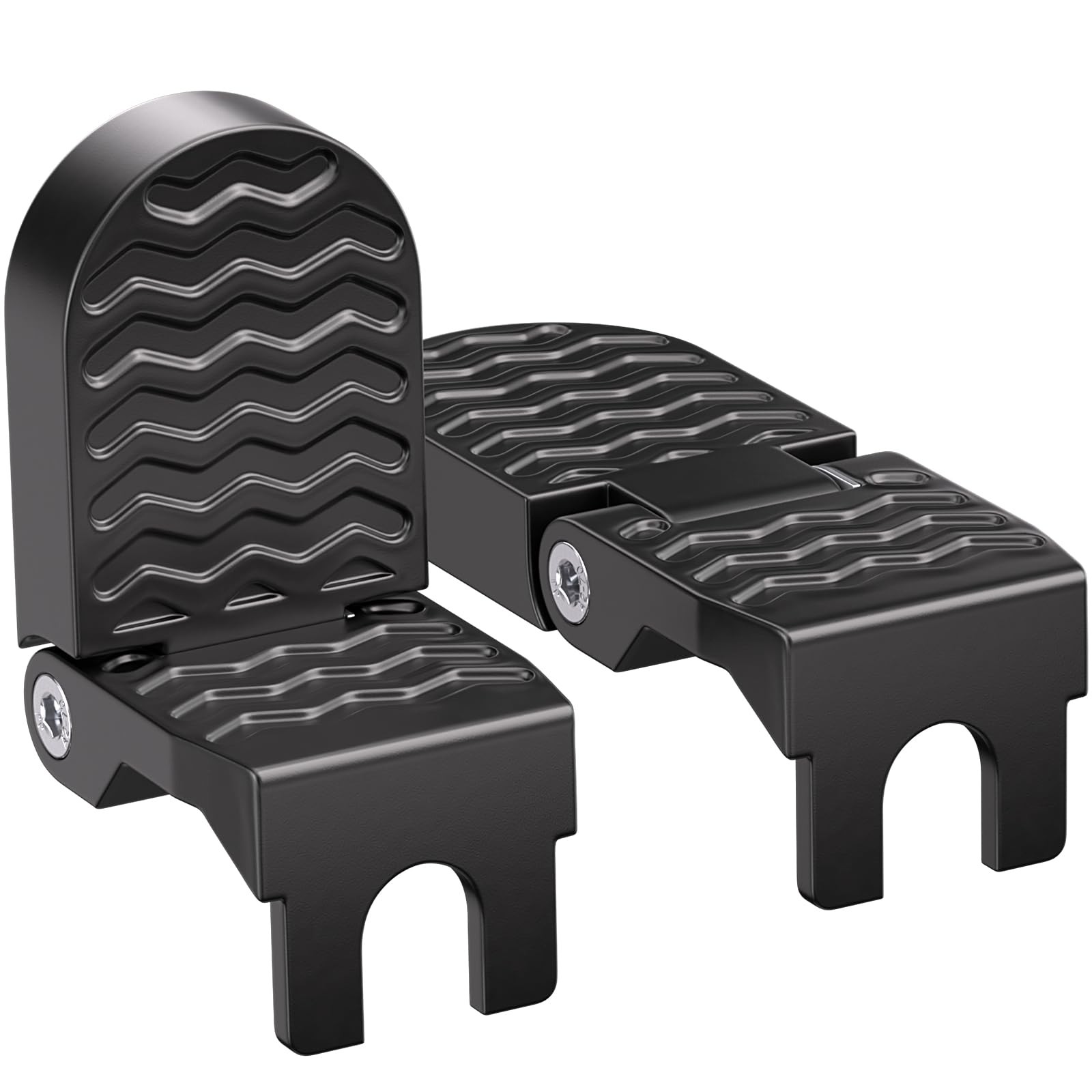 2PCS E-Bike Rear Foot Pegs, 15MM Aluminium Non-Slip Bicycle Pedals