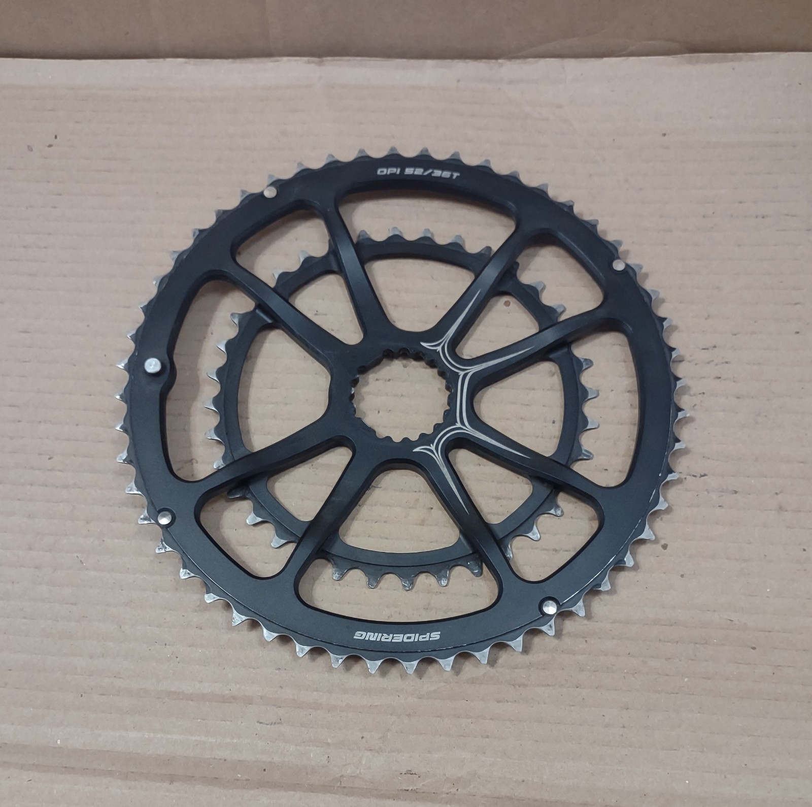 Vintage Bike Cannondale Alloy Spidering Chainring Set 36-52 Tooth
