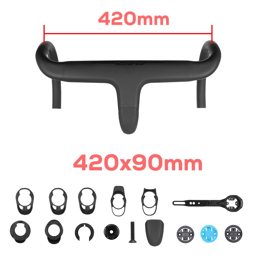 Internal Cable Full Carbon Aero Integrated Road Bike Cockpit -10 Degree Drop Bar