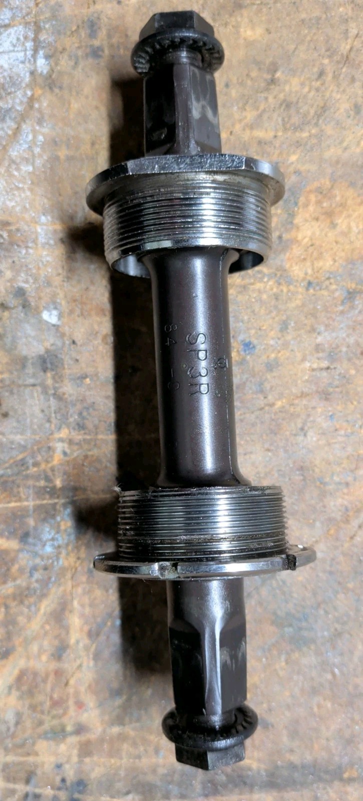 Sugino Bottom Bracket 1.37x24T, 150 mm spindle, Used For Parts SP3R Square Taper