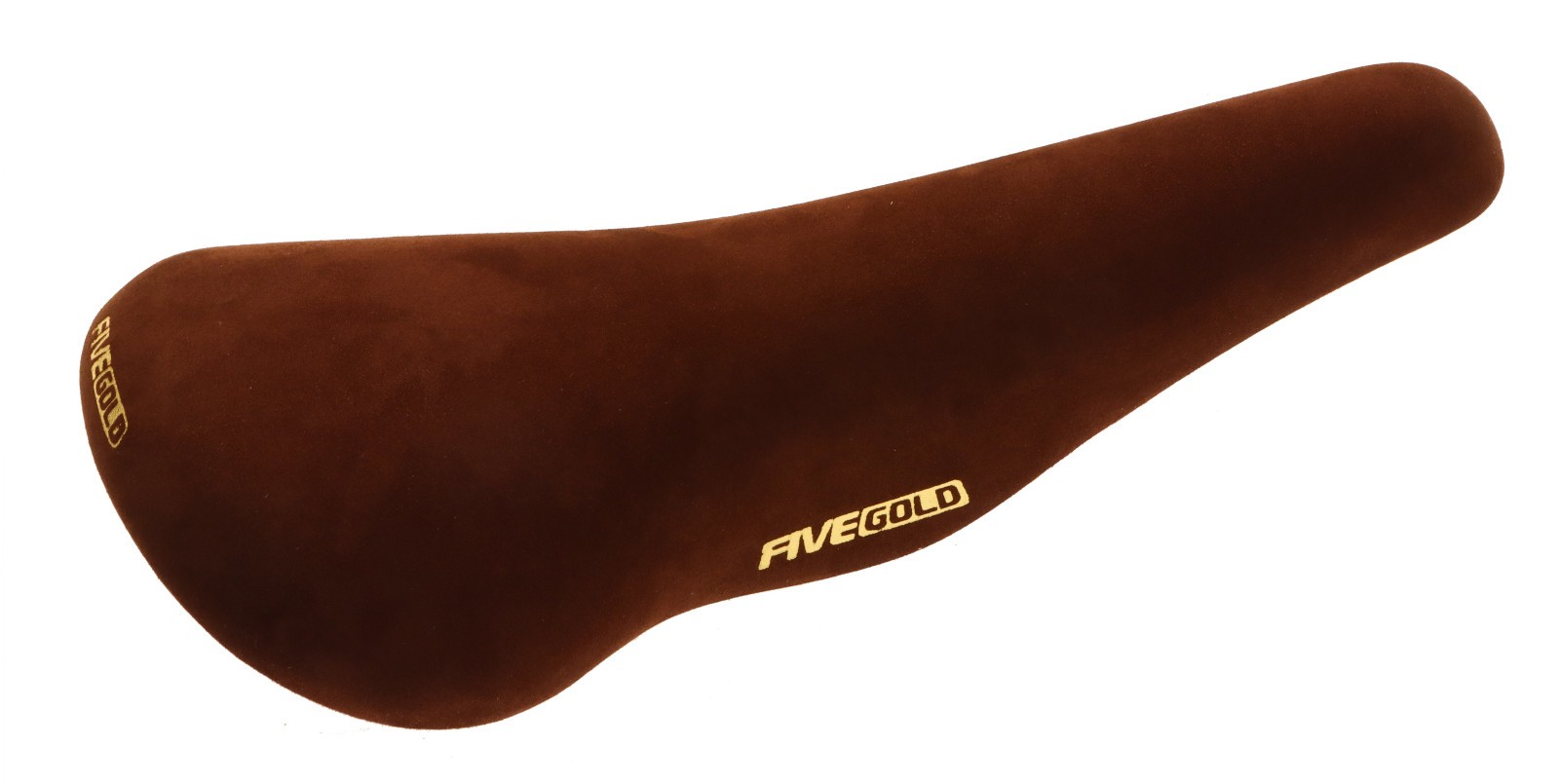 Kashimax Five Gold 4P Saddle NJS Standard Rails Brown Suede Leather NEW NOS