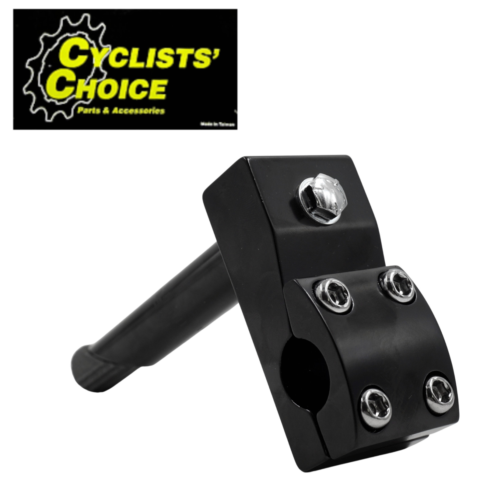 Cyclist’s Choice HS-413 Threaded Quill Top Load BMX Bike Stem Black 22.2mm